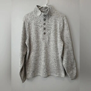 Red Head Brand Co. Men's gray pullover long sleeve henley size Medium